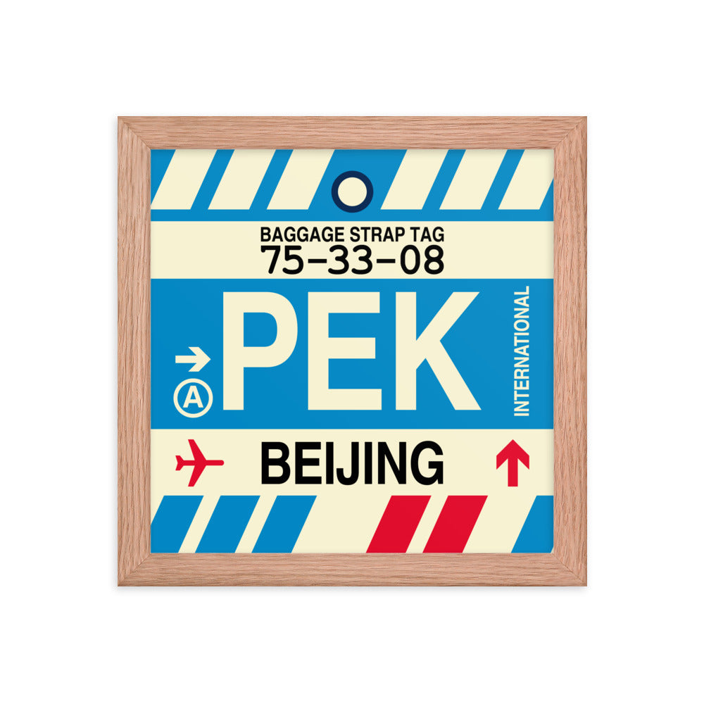 Travel-Themed Framed Print • PEK Beijing • YHM Designs - Image 06