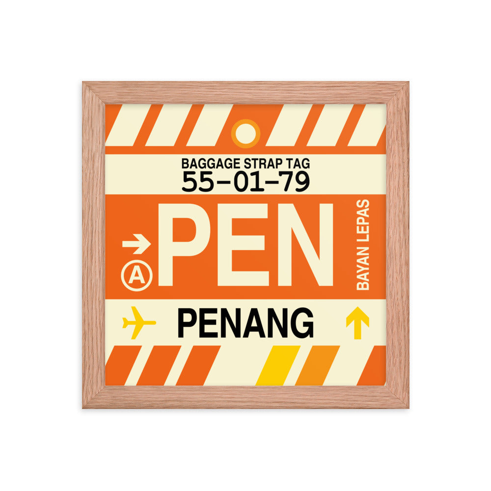 Travel-Themed Framed Print • PEN Penang Souvenir • YHM Designs - Image 06