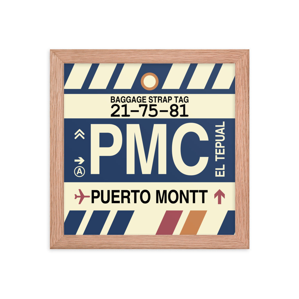 Travel-Themed Framed Print • PMC Puerto Montt Souvenir • YHM Designs - Image 06