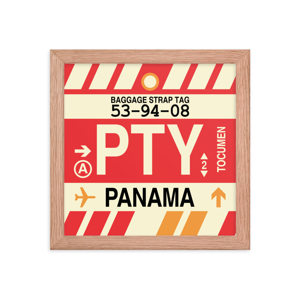 Travel-Themed Framed Print • PTY Panama City Souvenir • YHM Designs - Image 06