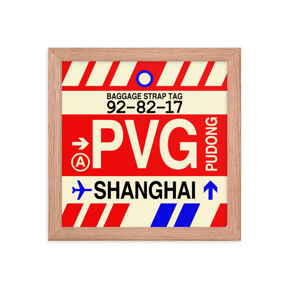Travel-Themed Framed Print • PVG Shanghai Souvenir • YHM Designs - Image 06