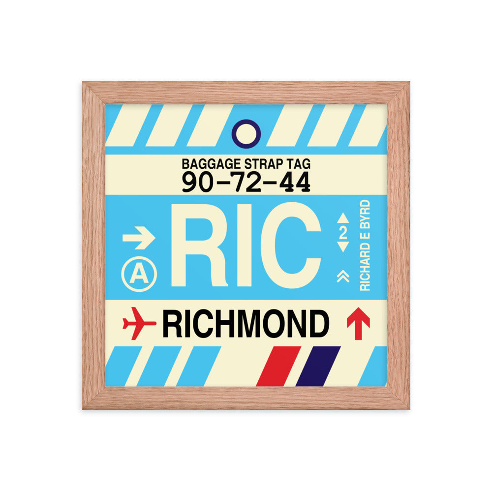 Travel-Themed Framed Print • RIC Richmond • YHM Designs - Image 06