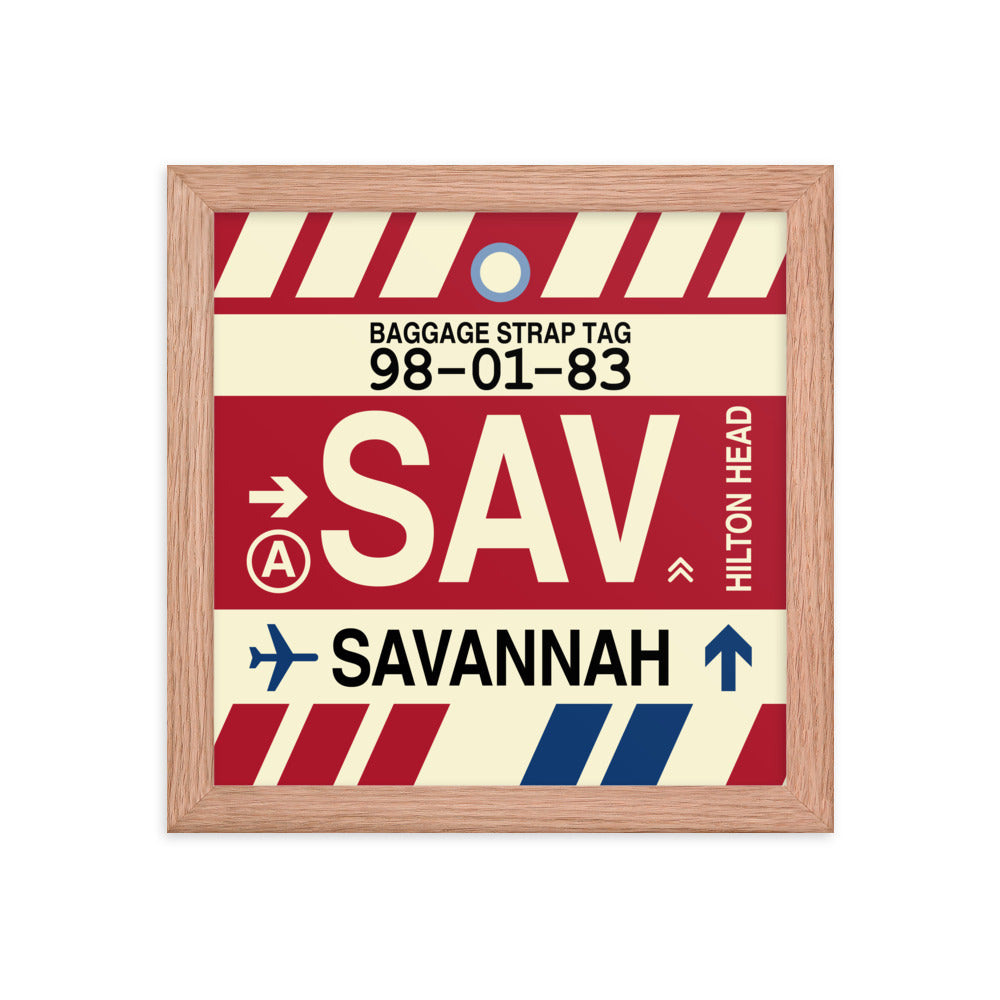 Travel-Themed Framed Print • SAV Savannah • YHM Designs - Image 06