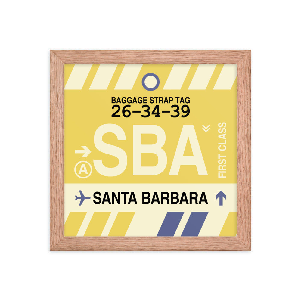 Travel-Themed Framed Print • SBA Santa Barbara • YHM Designs - Image 06