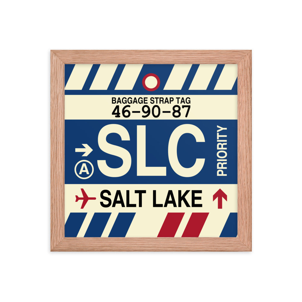 Travel-Themed Framed Print • SLC Salt Lake City • YHM Designs - Image 06