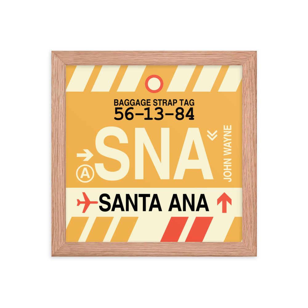 Travel-Themed Framed Print • SNA Santa Ana Souvenir • YHM Designs - Image 06