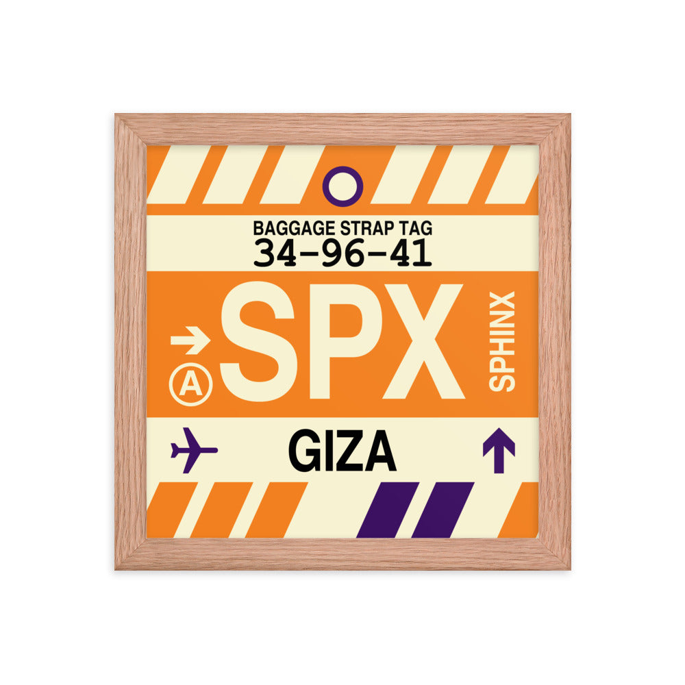 Travel-Themed Framed Print • SPX Giza • YHM Designs - Image 06
