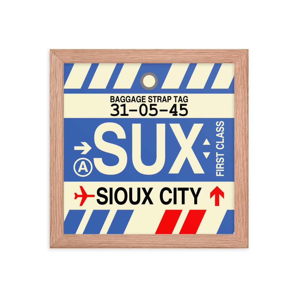 Travel-Themed Framed Print • SUX Sioux City • YHM Designs - Image 06