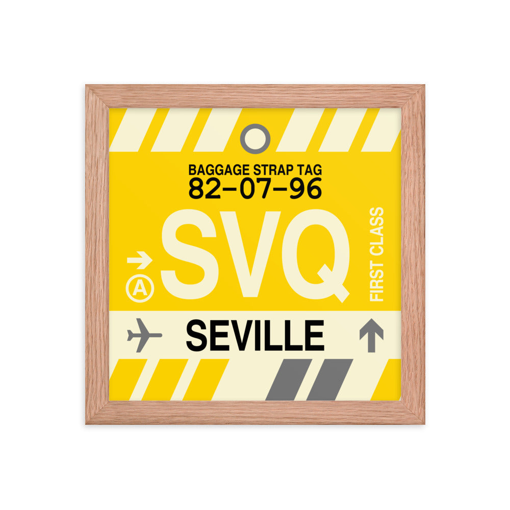 Travel-Themed Framed Print • SVQ Seville • YHM Designs - Image 06