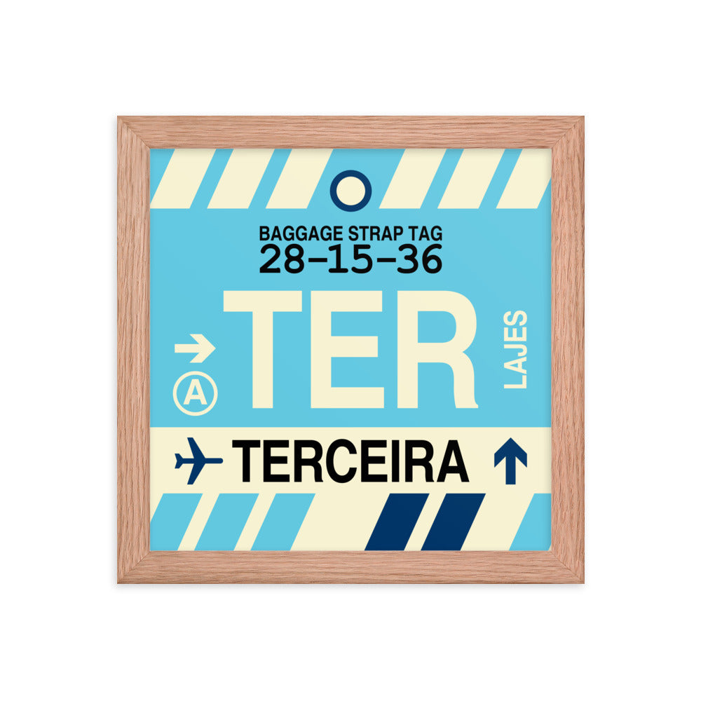 Travel-Themed Framed Print • TER Terceira • YHM Designs - Image 06