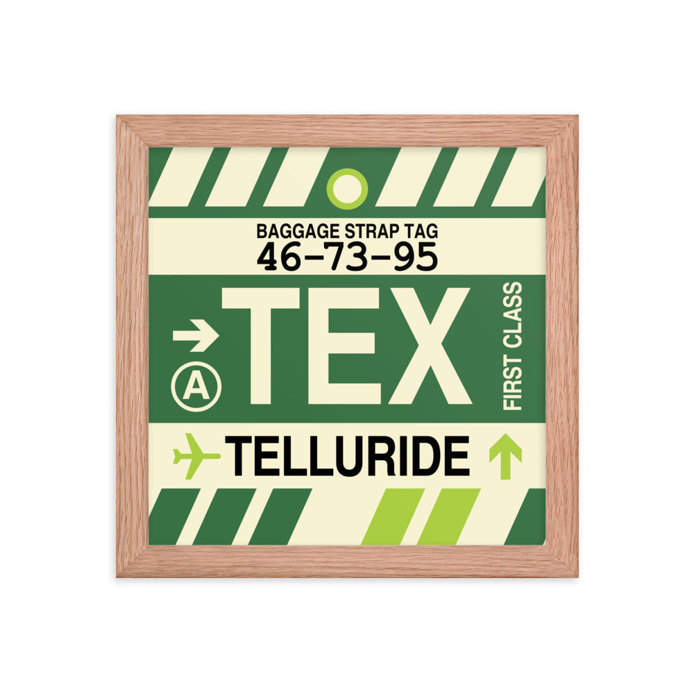Travel-Themed Framed Print • TEX Telluride • YHM Designs - Image 06