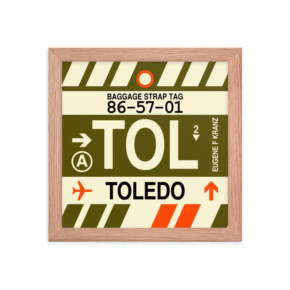 Travel-Themed Framed Print • TOL Toledo • YHM Designs - Image 06