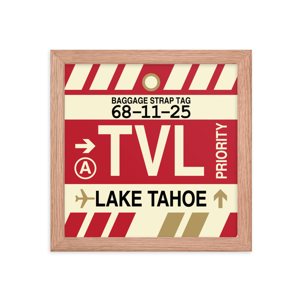 Travel-Themed Framed Print • TVL Lake Tahoe • YHM Designs - Image 06