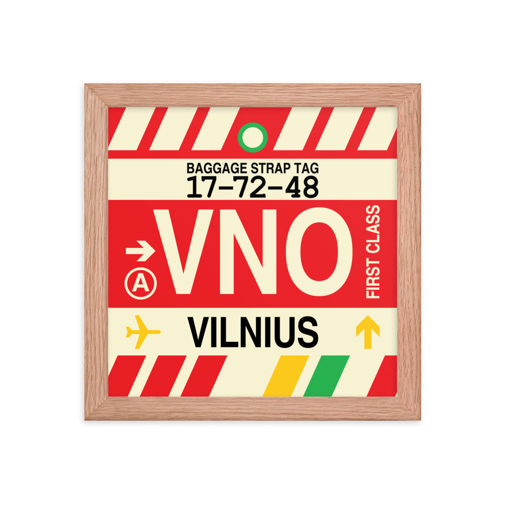 Travel-Themed Framed Print • VNO Vilnius • YHM Designs - Image 06