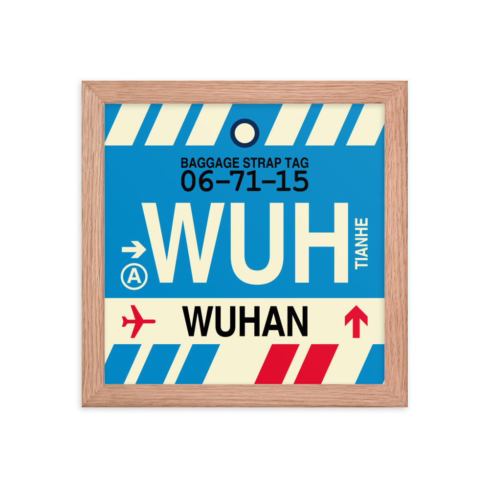 Travel-Themed Framed Print • WUH Wuhan • YHM Designs - Image 06