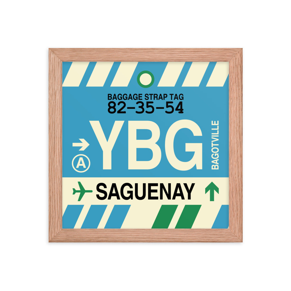 Travel-Themed Framed Print • YBG Saguenay Souvenir • YHM Designs - Image 06