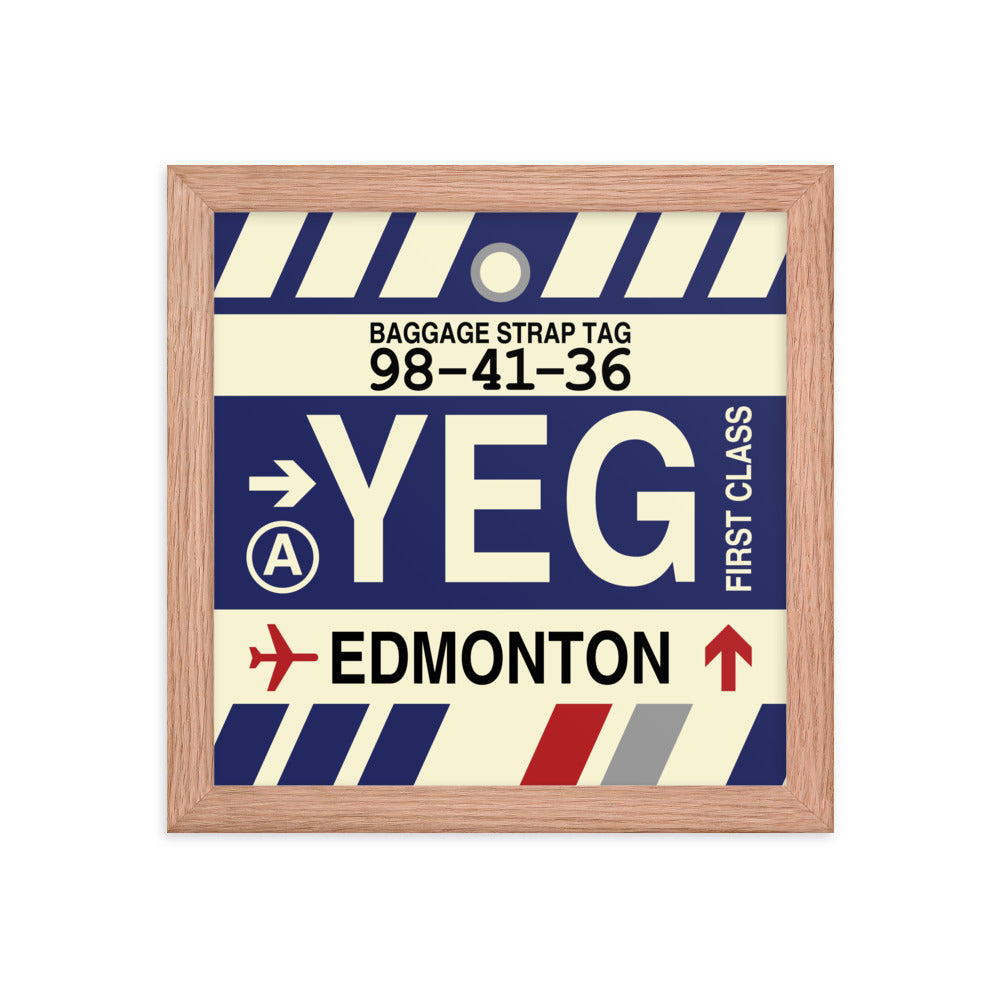 Travel-Themed Framed Print • YEG Edmonton • YHM Designs - Image 06