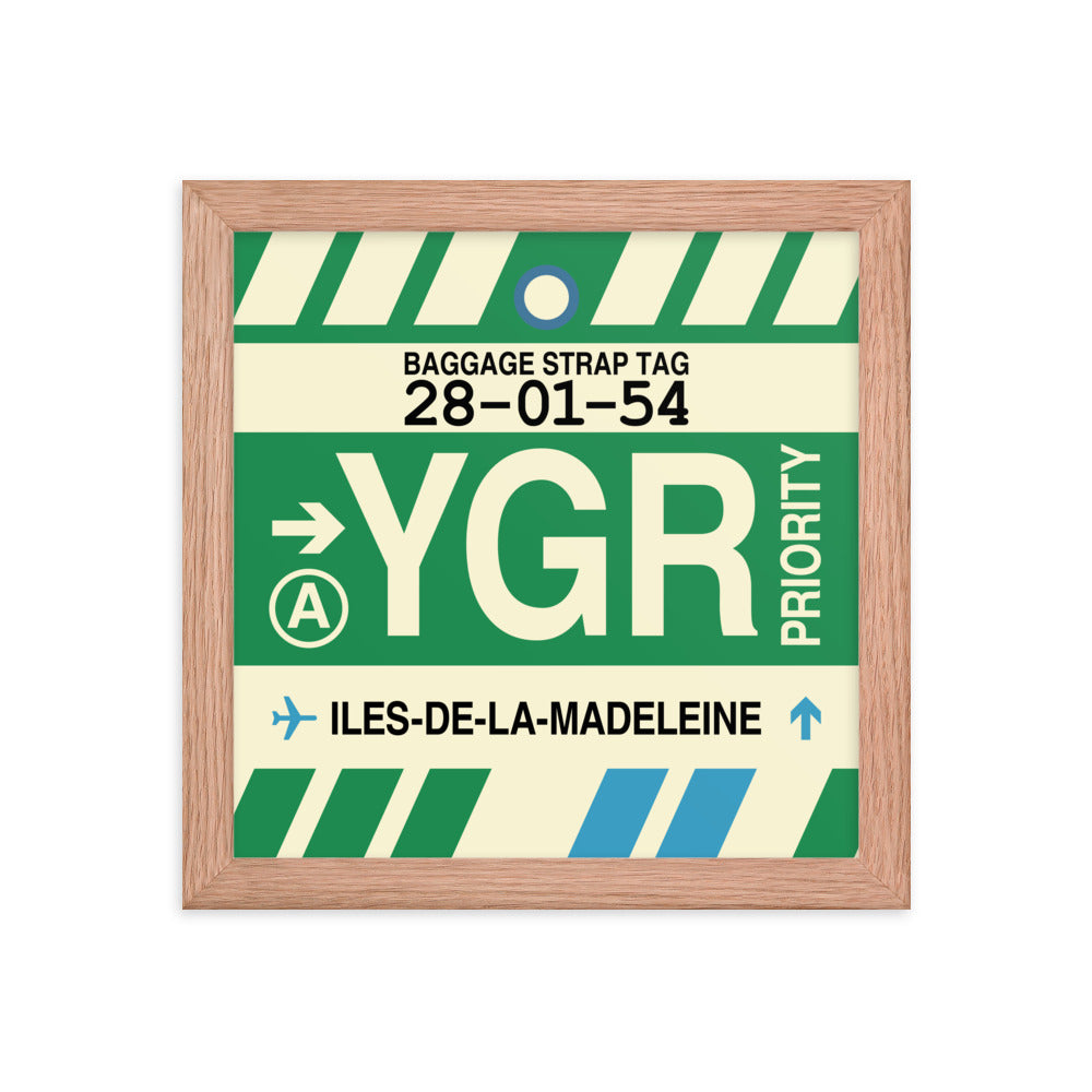 Travel-Themed Framed Print • YGR Îles-de-la-Madeleine Souvenir • YHM Designs - Image 06