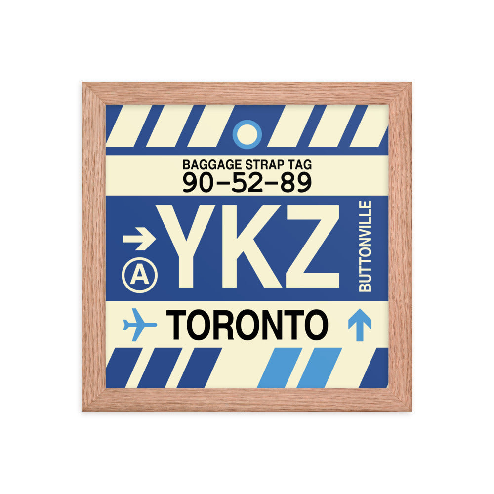 Travel-Themed Framed Print • YKZ Toronto • YHM Designs - Image 06