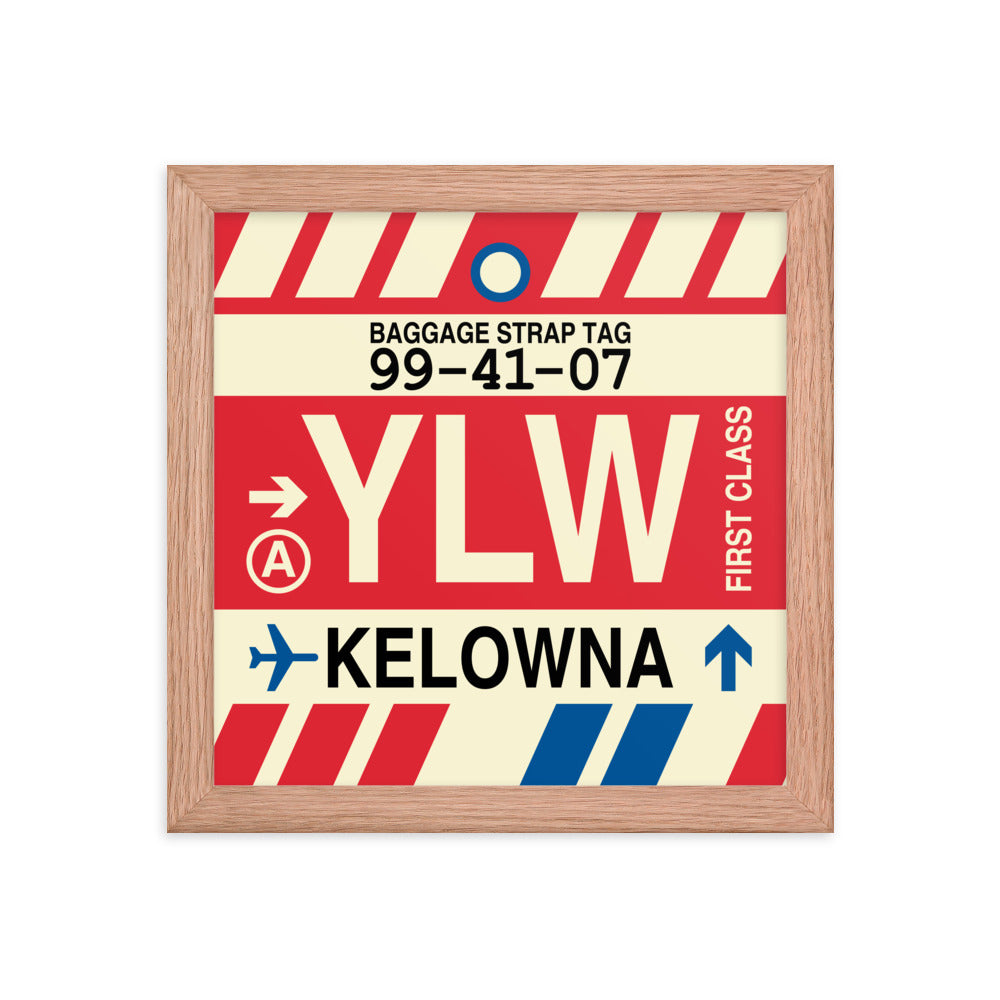 Travel-Themed Framed Print • YLW Kelowna • YHM Designs - Image 06