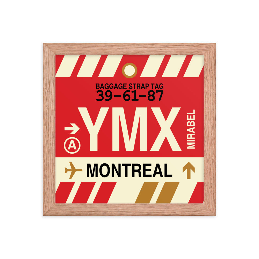 Travel-Themed Framed Print • YMX Montreal • YHM Designs - Image 06