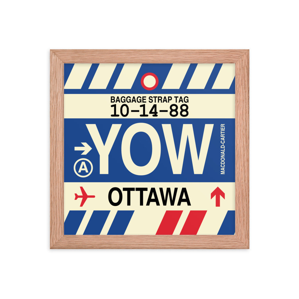 Travel-Themed Framed Print • YOW Ottawa • YHM Designs - Image 06