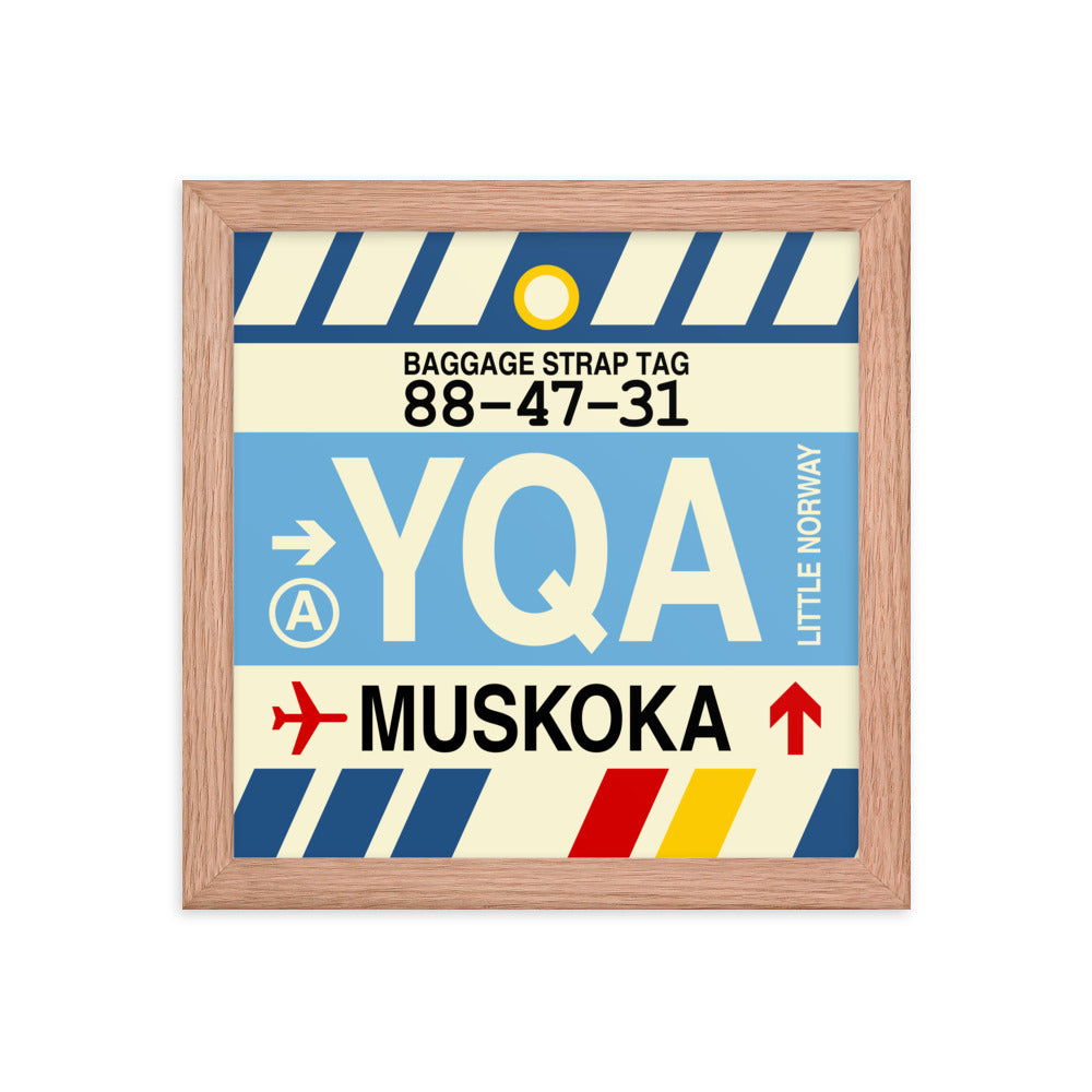 Travel-Themed Framed Print • YQA Muskoka • YHM Designs - Image 06