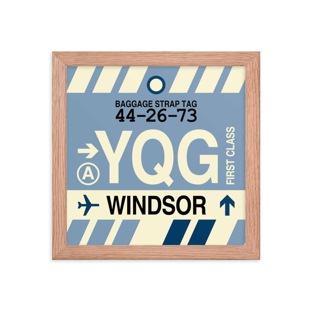 Travel-Themed Framed Print • YQG Windsor • YHM Designs - Image 06