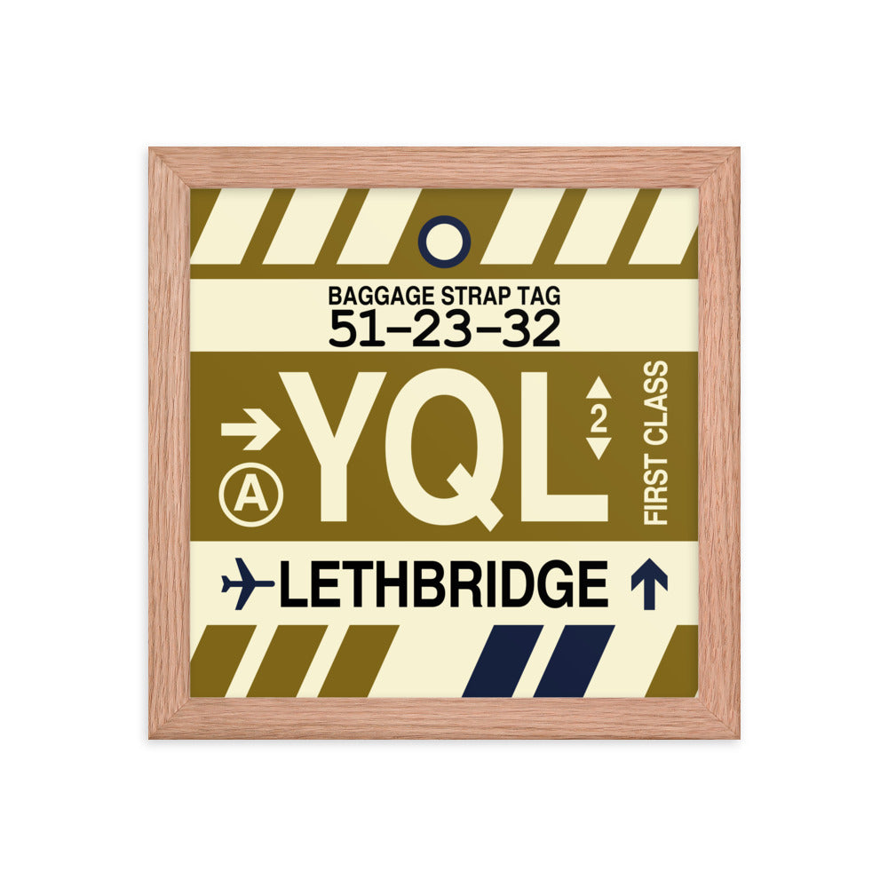 Travel-Themed Framed Print • YQL Lethbridge • YHM Designs - Image 06