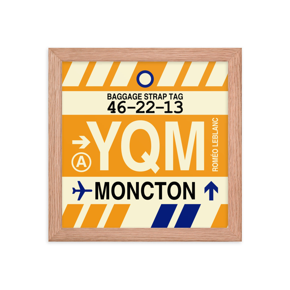 Travel-Themed Framed Print • YQM Moncton • YHM Designs - Image 06