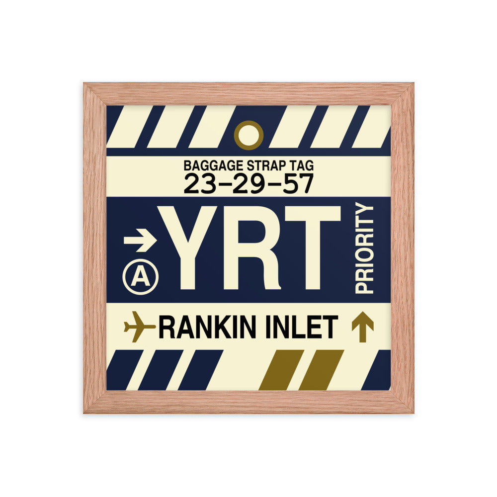 Travel-Themed Framed Print • YRT Rankin Inlet • YHM Designs - Image 06
