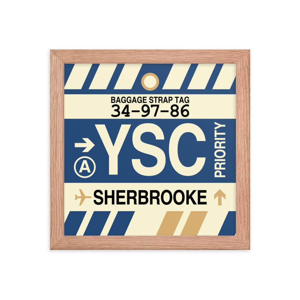 Travel-Themed Framed Print • YSC Sherbrooke • YHM Designs - Image 06