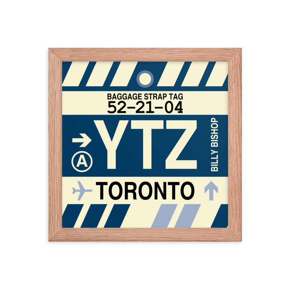 Travel-Themed Framed Print • YTZ Toronto • YHM Designs - Image 06
