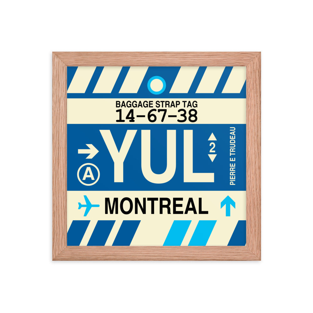 Travel-Themed Framed Print • YUL Montreal • YHM Designs - Image 06