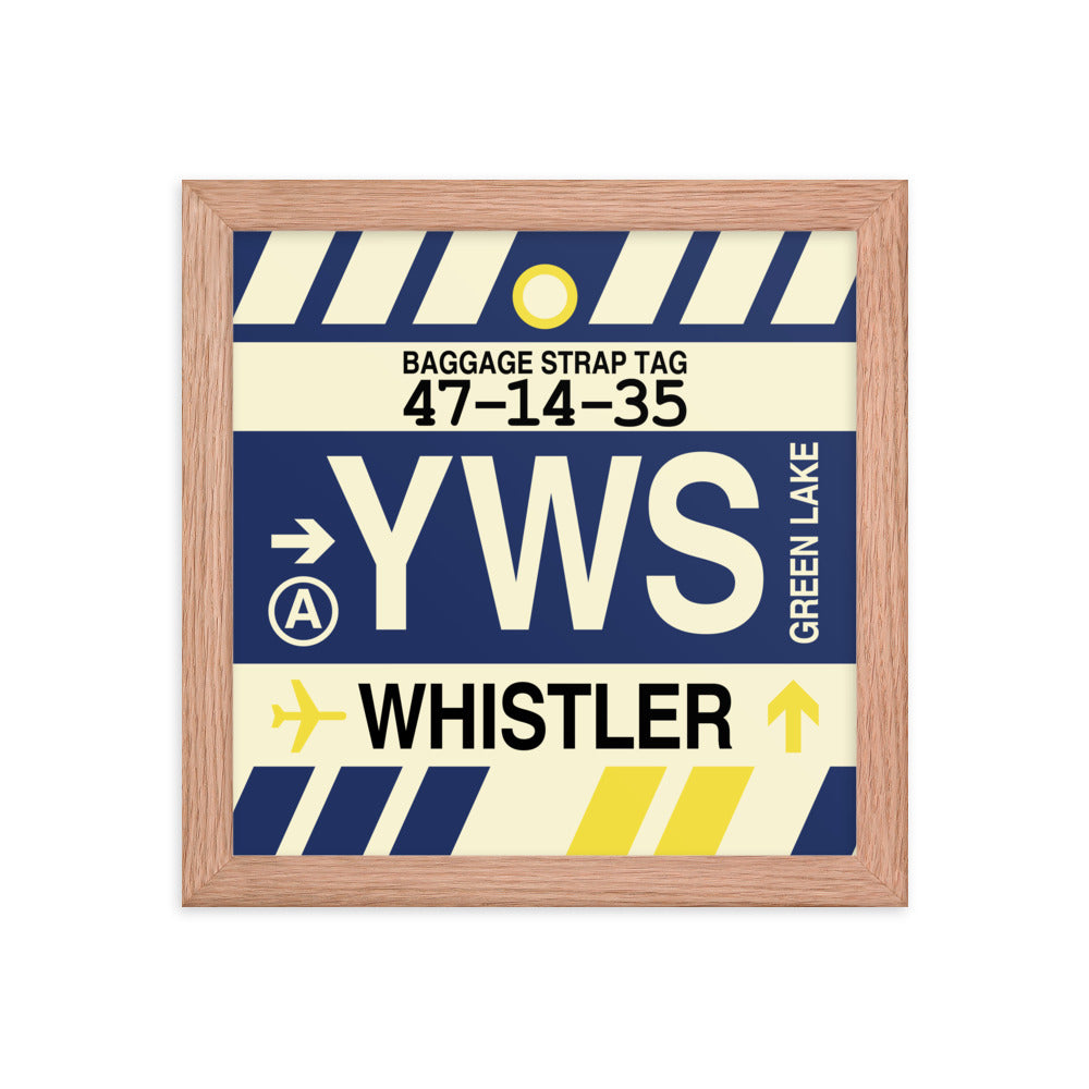 Travel-Themed Framed Print • YWS Whistler • YHM Designs - Image 06