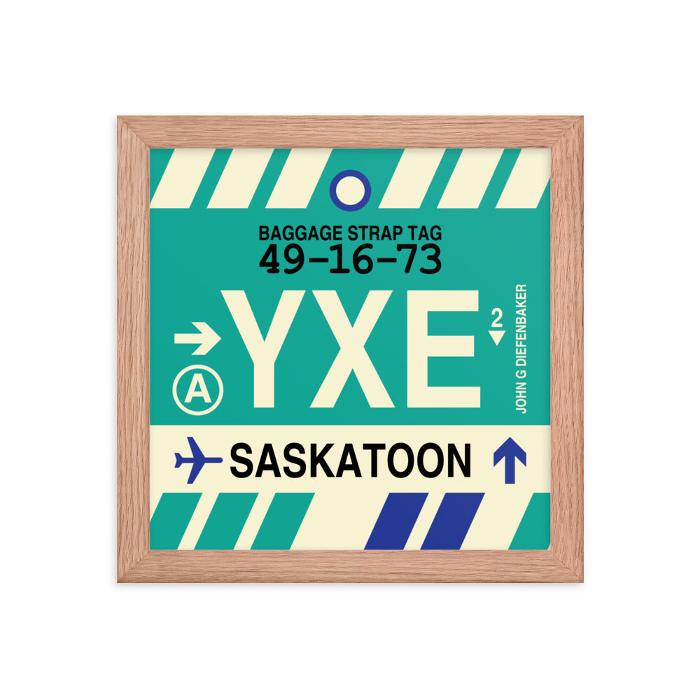 Travel-Themed Framed Print • YXE Saskatoon • YHM Designs - Image 06