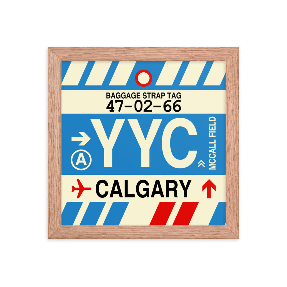 Travel-Themed Framed Print • YYC Calgary • YHM Designs - Image 06