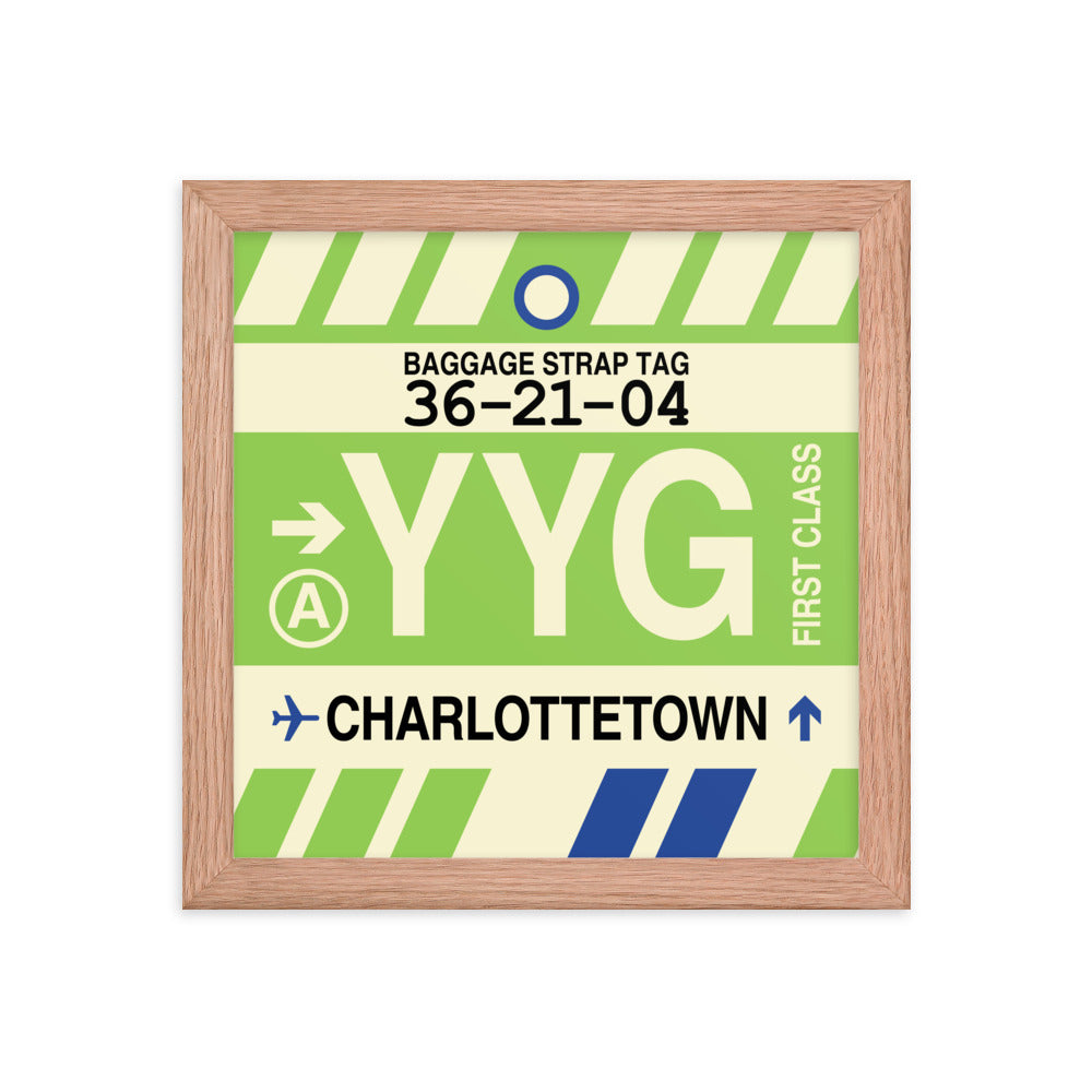 Travel-Themed Framed Print • YYG Charlottetown • YHM Designs - Image 06
