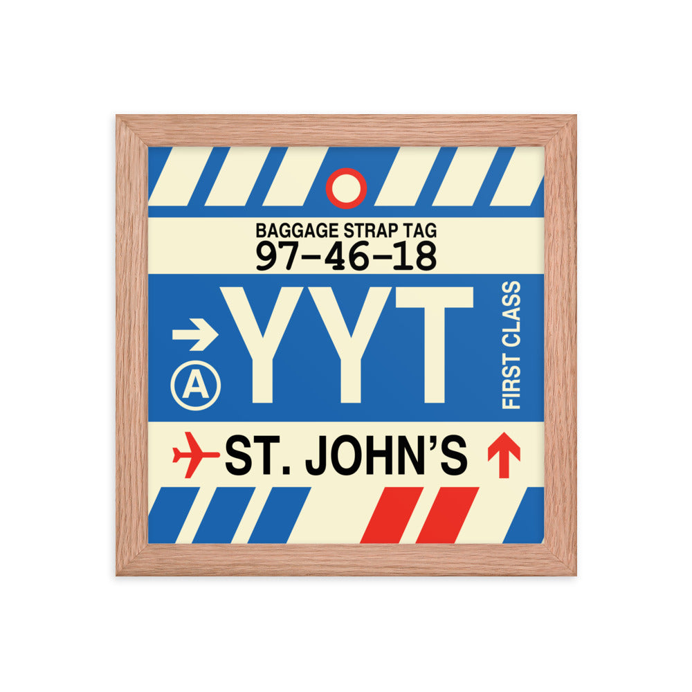 Travel-Themed Framed Print • YYT St. John's • YHM Designs - Image 06