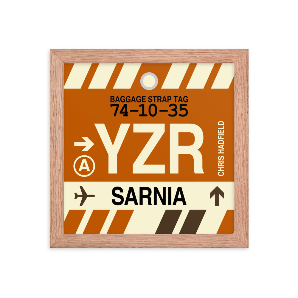 Travel-Themed Framed Print • YZR Sarnia Souvenir • YHM Designs - Image 06