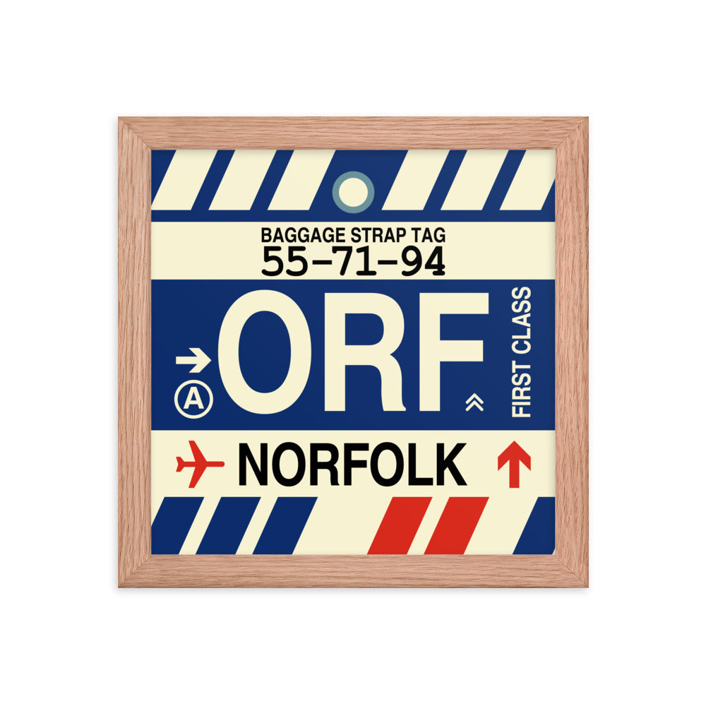Travel-Themed Framed Print • ORF Norfolk • YHM Designs - Image 06