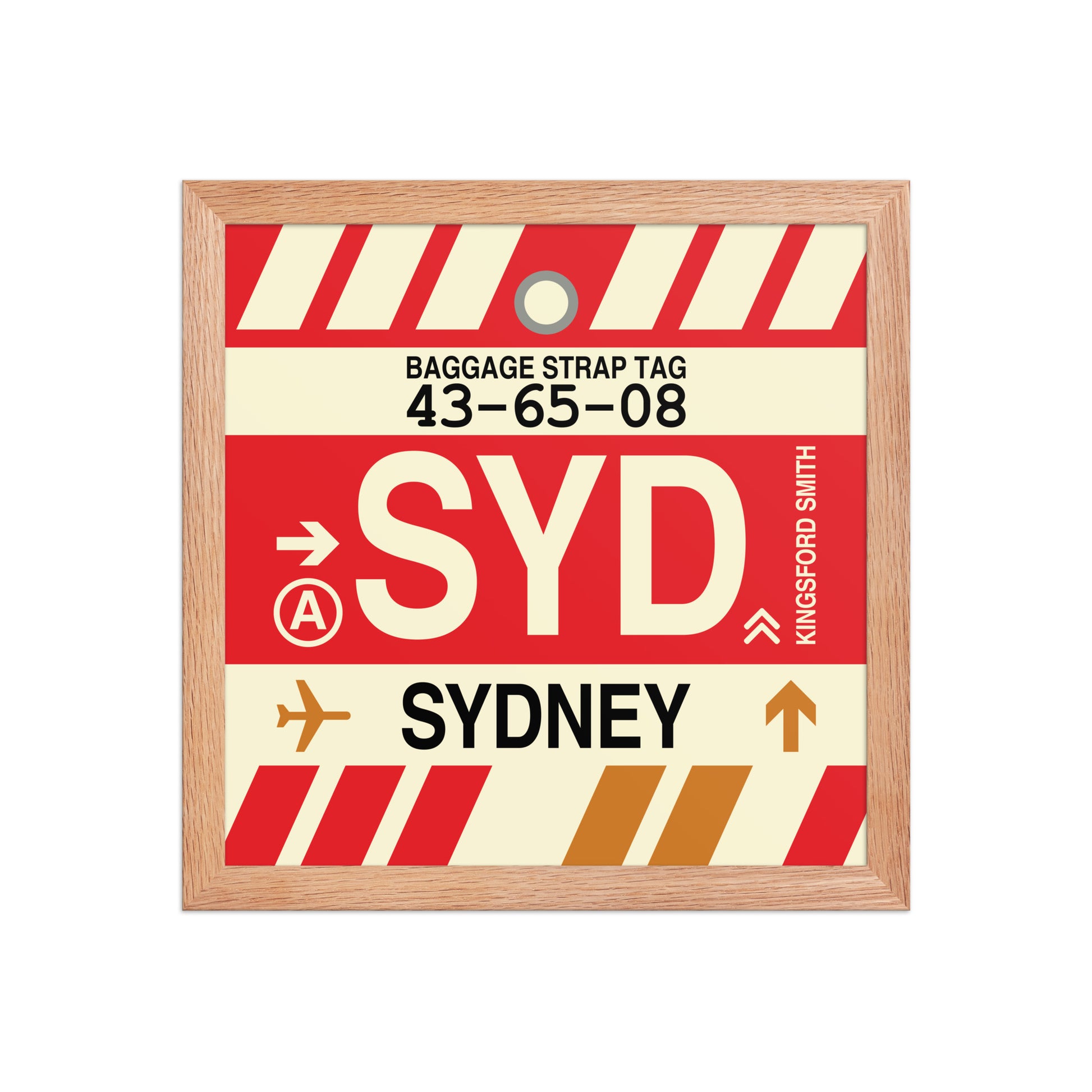 Travel-Themed Framed Print • SYD Sydney • YHM Designs - Image 07