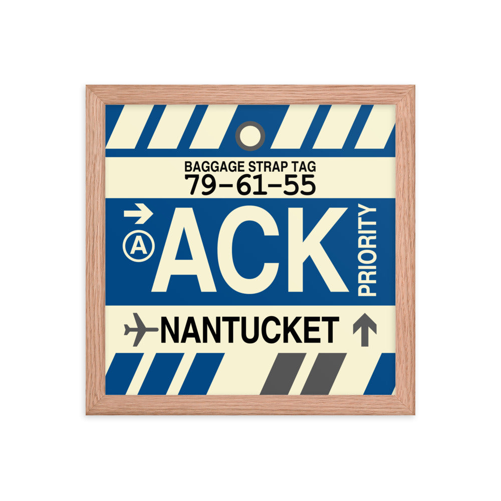 Travel-Themed Framed Print • ACK Nantucket • YHM Designs - Image 07
