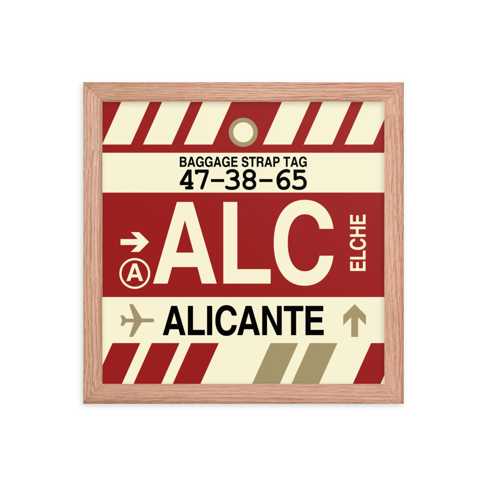 Travel-Themed Framed Print • ALC Alicante • YHM Designs - Image 07