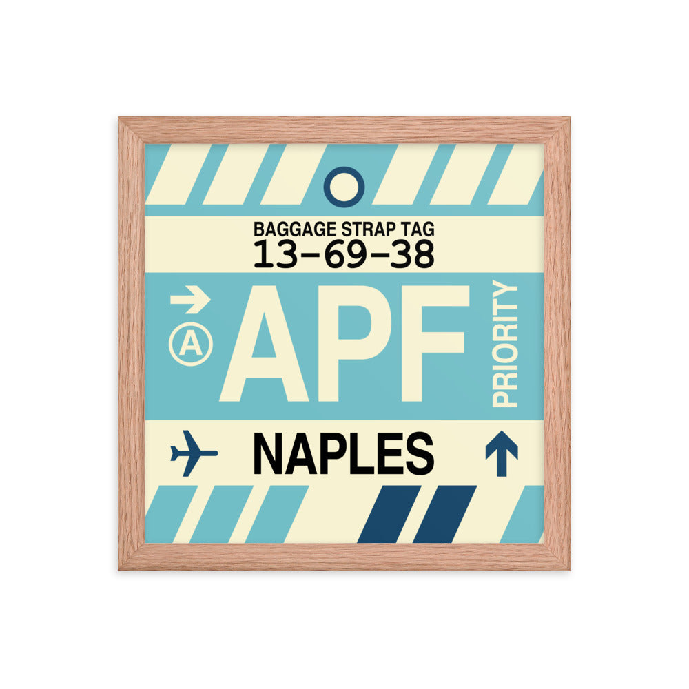 Travel-Themed Framed Print • APF Naples Souvenir • YHM Designs - Image 07