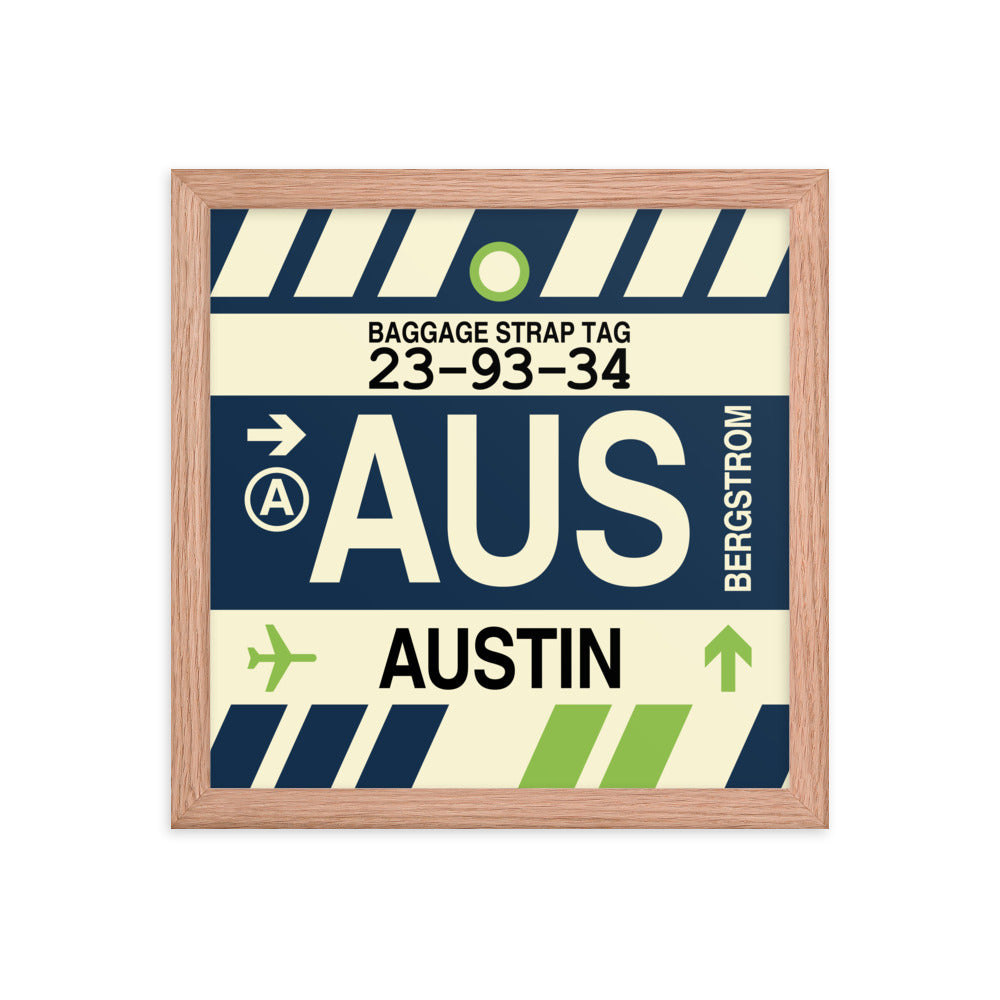 Travel-Themed Framed Print • AUS Austin • YHM Designs - Image 07