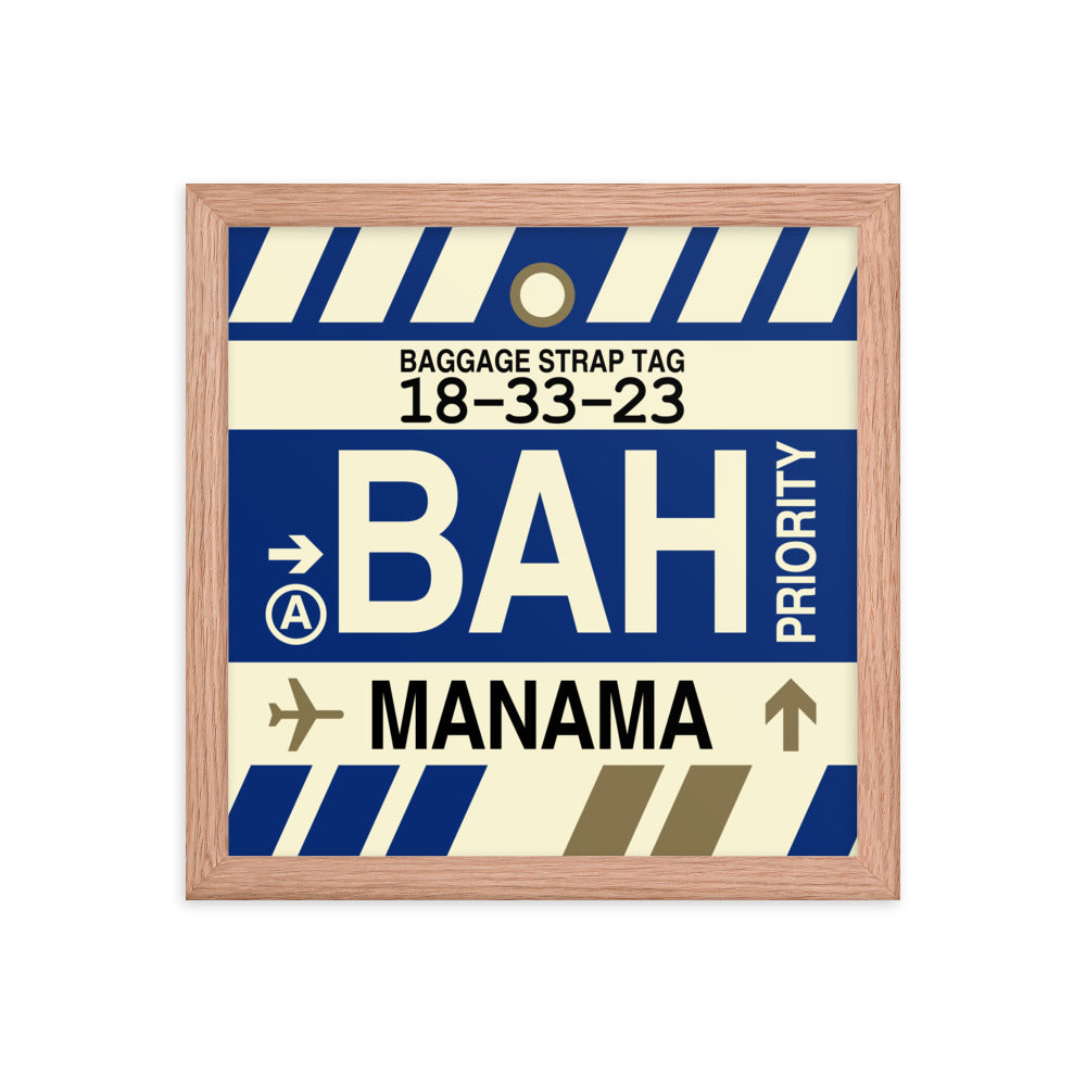 Travel-Themed Framed Print • BAH Manama • YHM Designs - Image 07