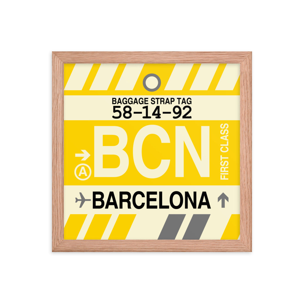 Travel-Themed Framed Print • BCN Barcelona • YHM Designs - Image 07