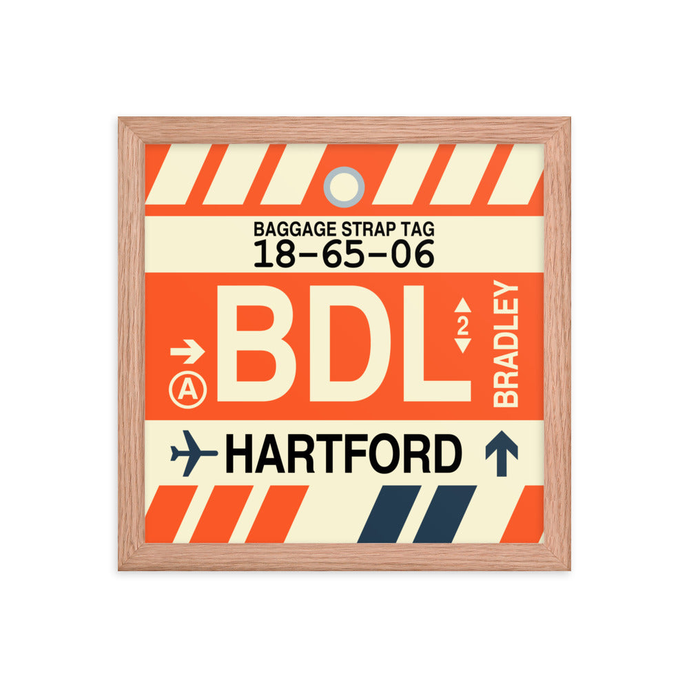 Travel-Themed Framed Print • BDL Hartford • YHM Designs - Image 07