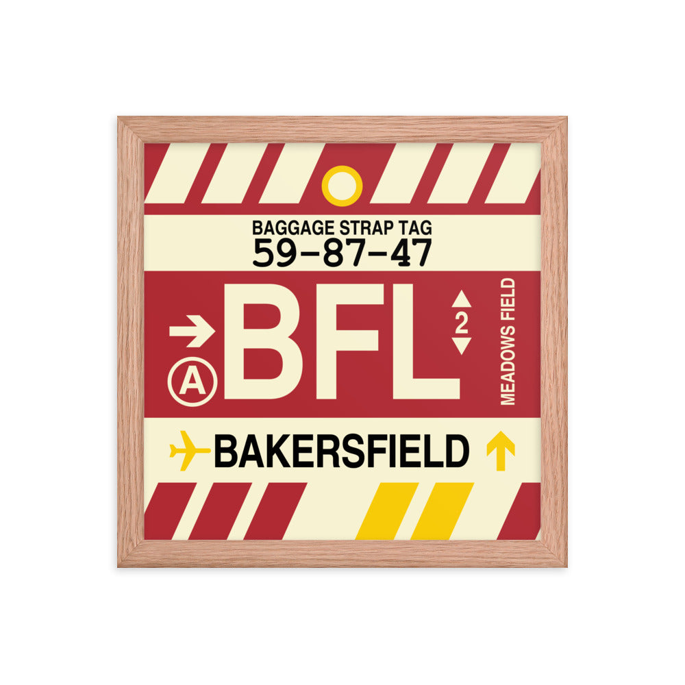 Travel-Themed Framed Print • BFL Bakersfield • YHM Designs - Image 07